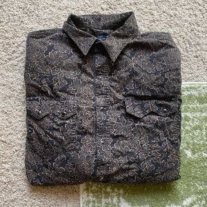 Roper Brown Paisley/ Floral Pearl Snap